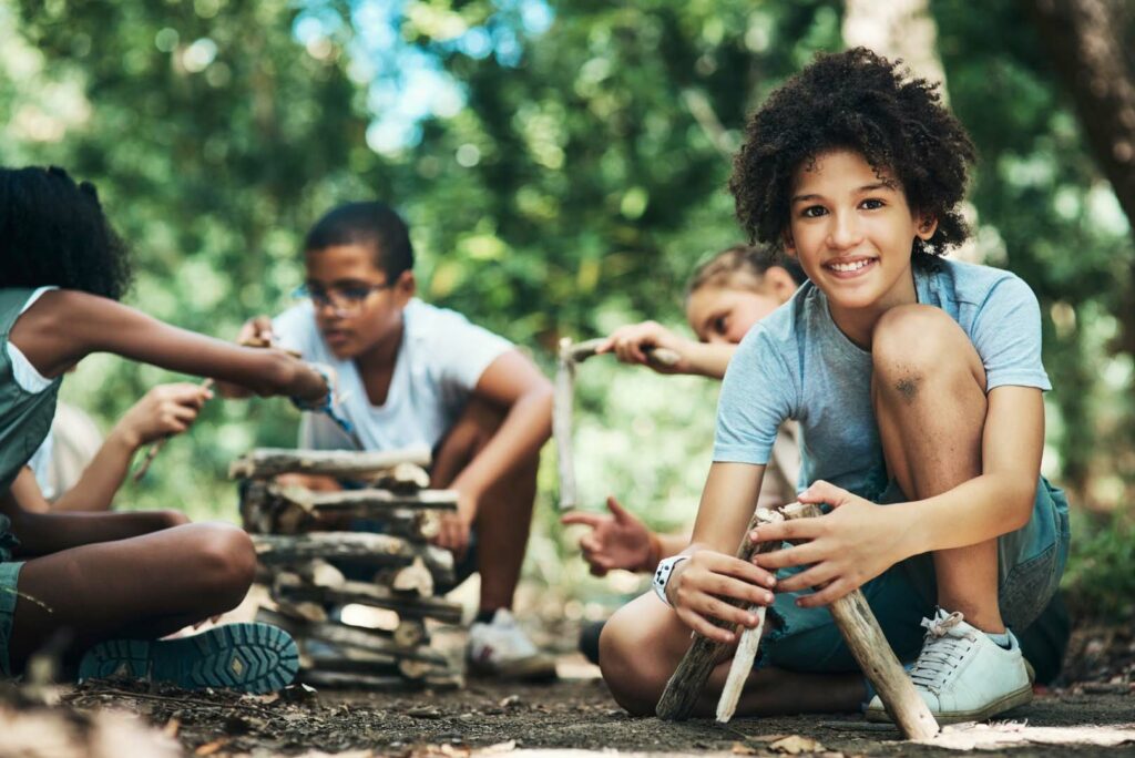 Kids playing together